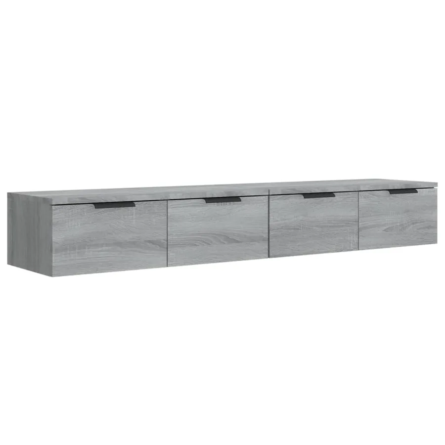 Armoires murales 2 pcs Sonoma gris 68x30x20cm Bois d'ingénierie - 2