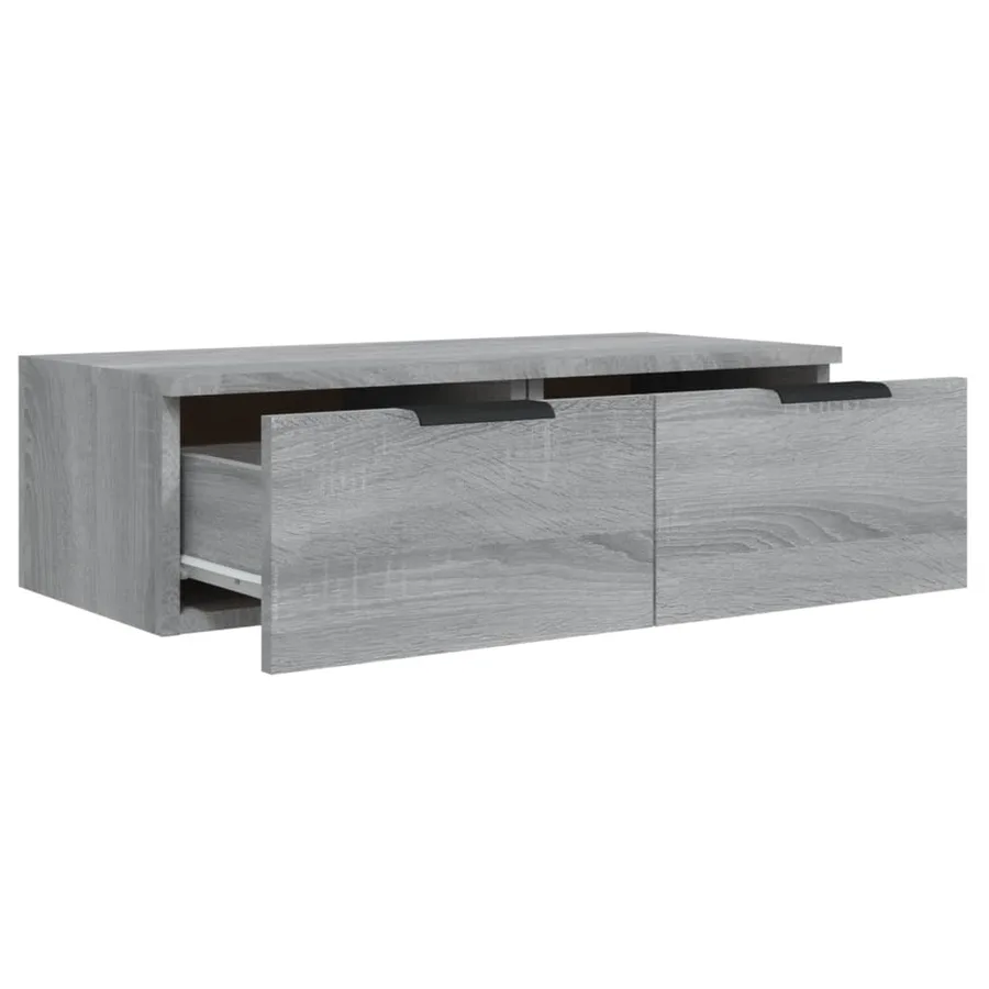 Armoires murales 2 pcs Sonoma gris 68x30x20cm Bois d'ingénierie - 8