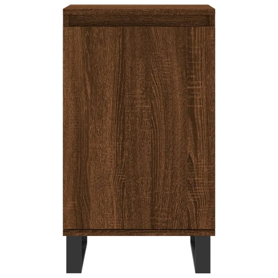 Buffets 2 pcs chêne marron 40x35x70 cm bois d'ingénierie - 6