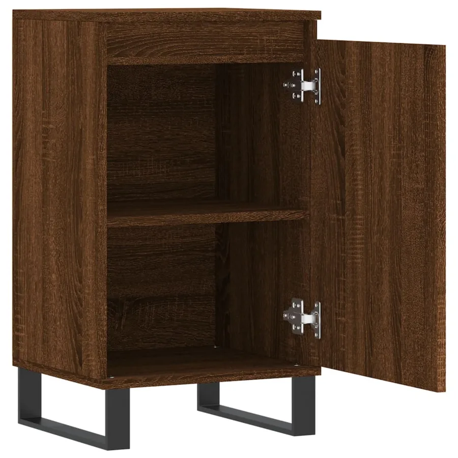 Buffets 2 pcs chêne marron 40x35x70 cm bois d'ingénierie - 7