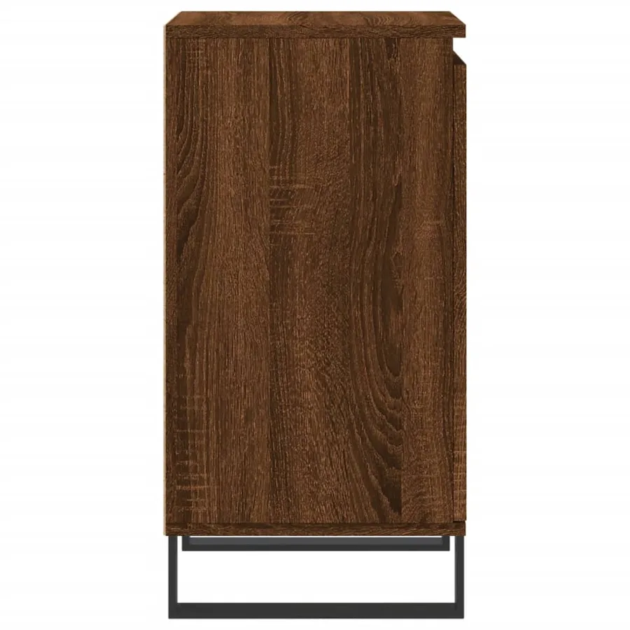 Buffets 2 pcs chêne marron 40x35x70 cm bois d'ingénierie - 8