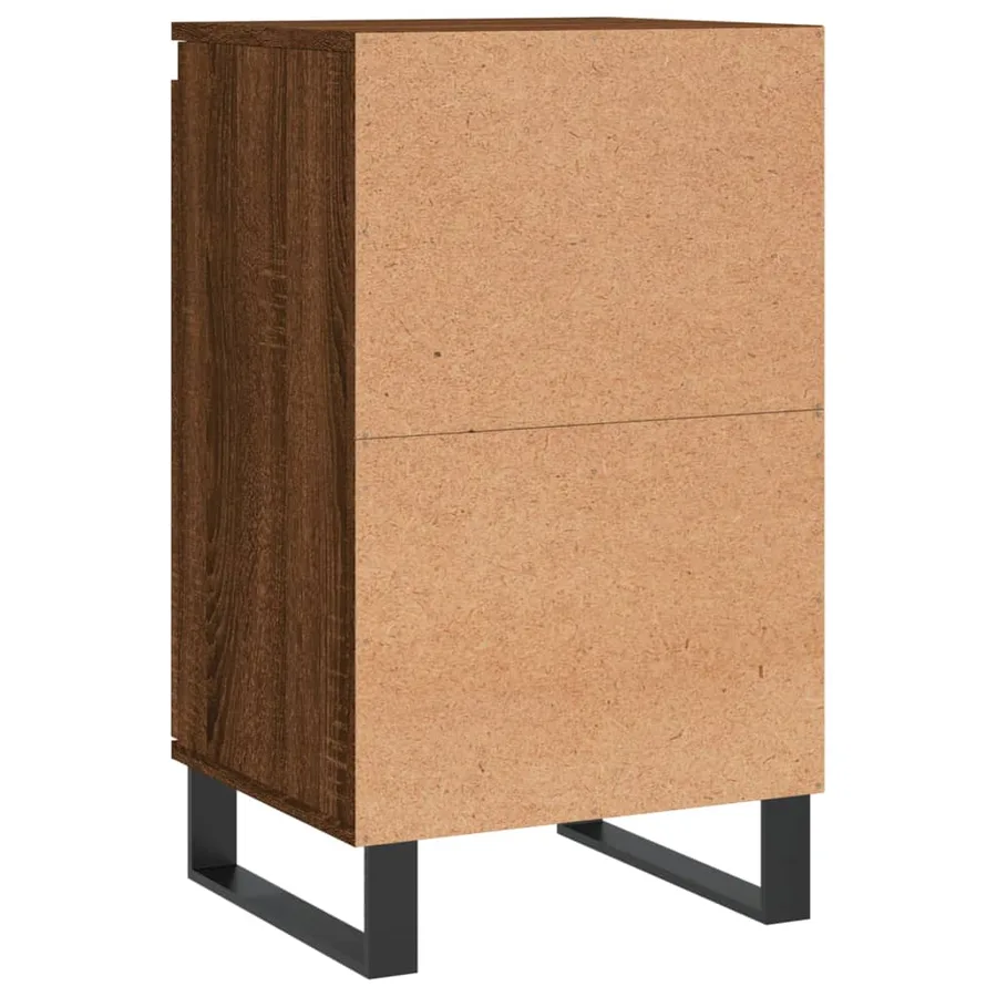 Buffets 2 pcs chêne marron 40x35x70 cm bois d'ingénierie - 9