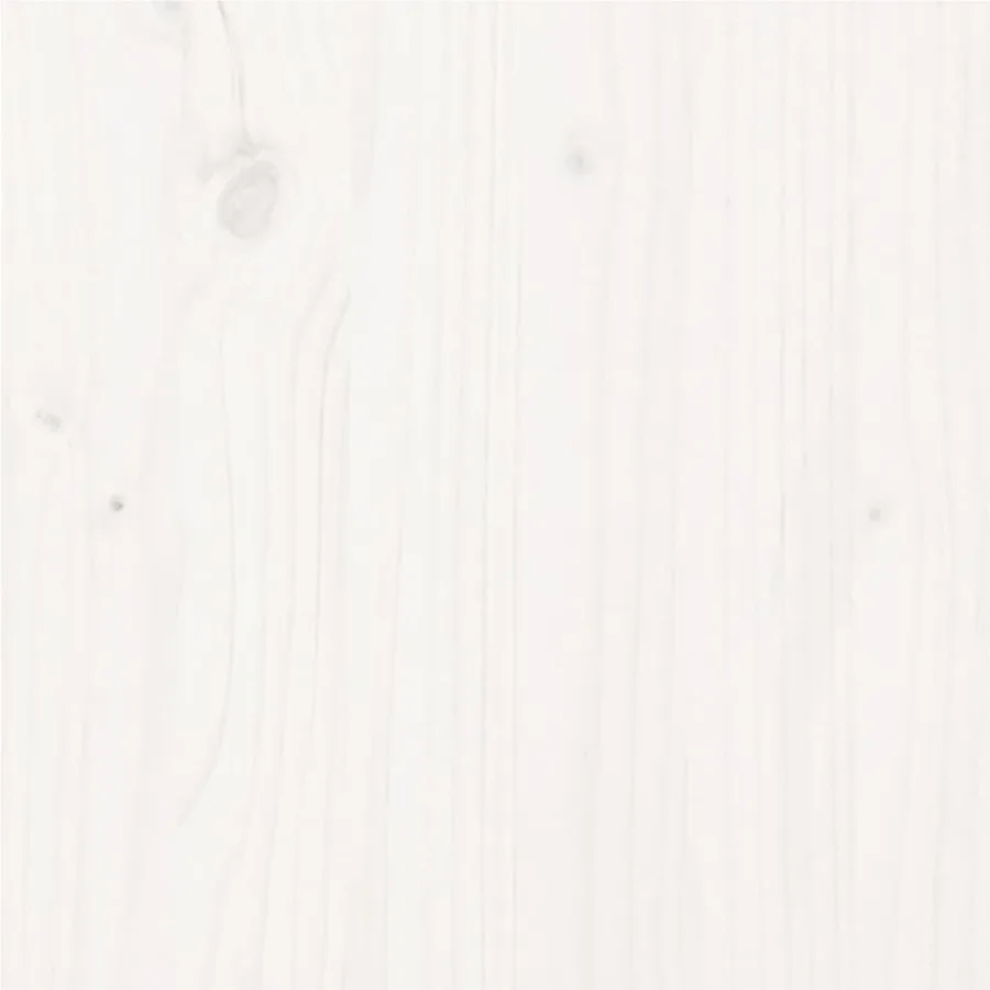 Cadre de lit sans matelas blanc bois de pin massif 90x200 cm - 7