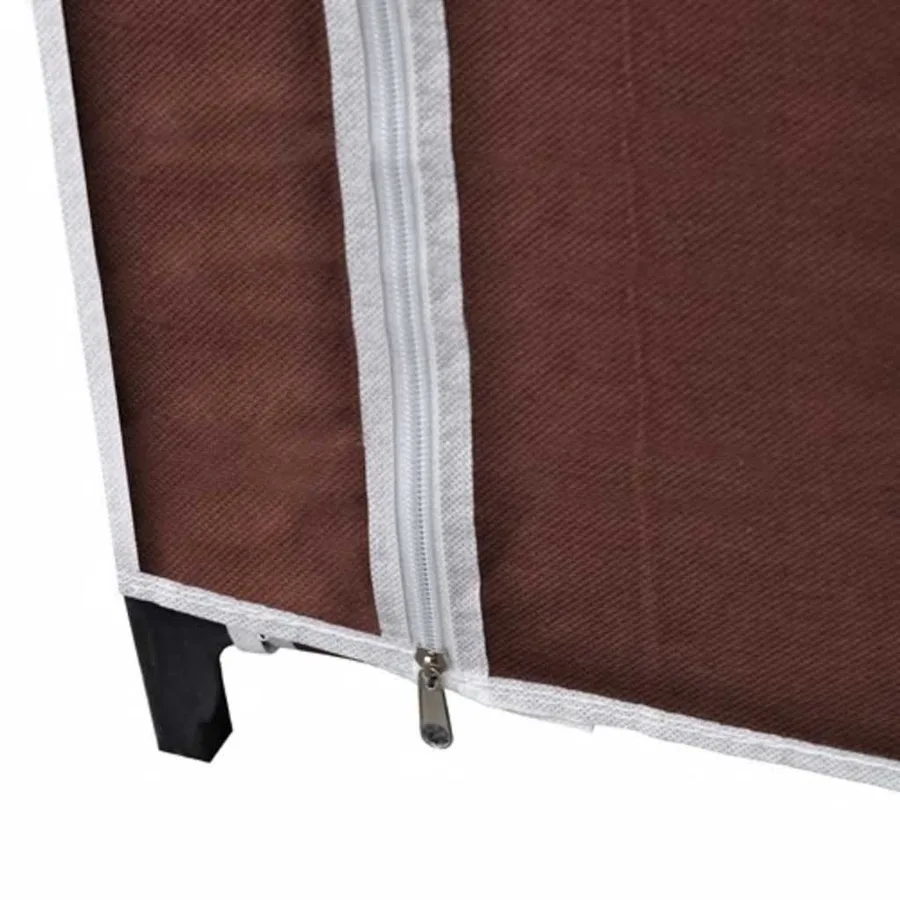 Garde-robe Tissu Marron - 7