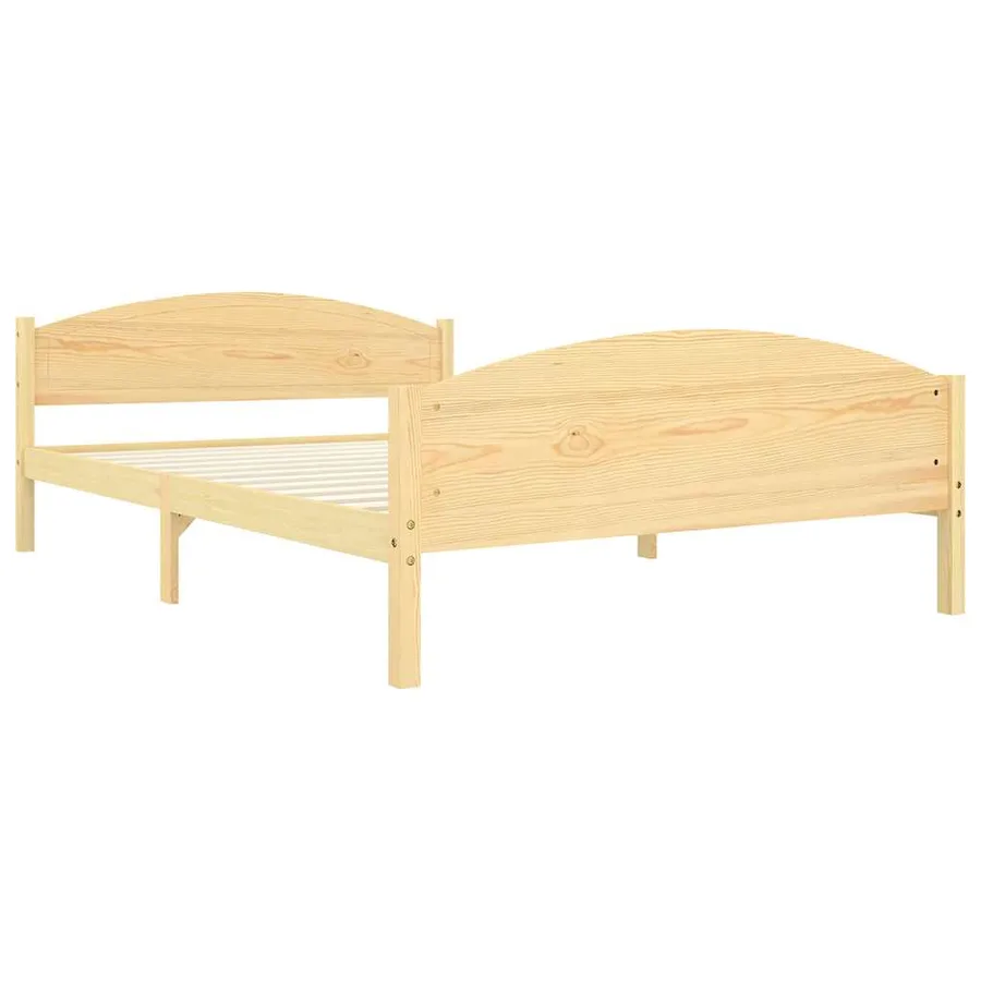 Cadre de lit sans matelas bois massif de pin 160x200 cm - 3