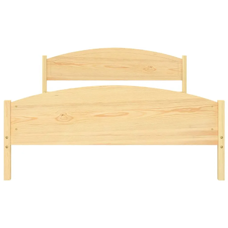 Cadre de lit sans matelas bois massif de pin 160x200 cm - 4