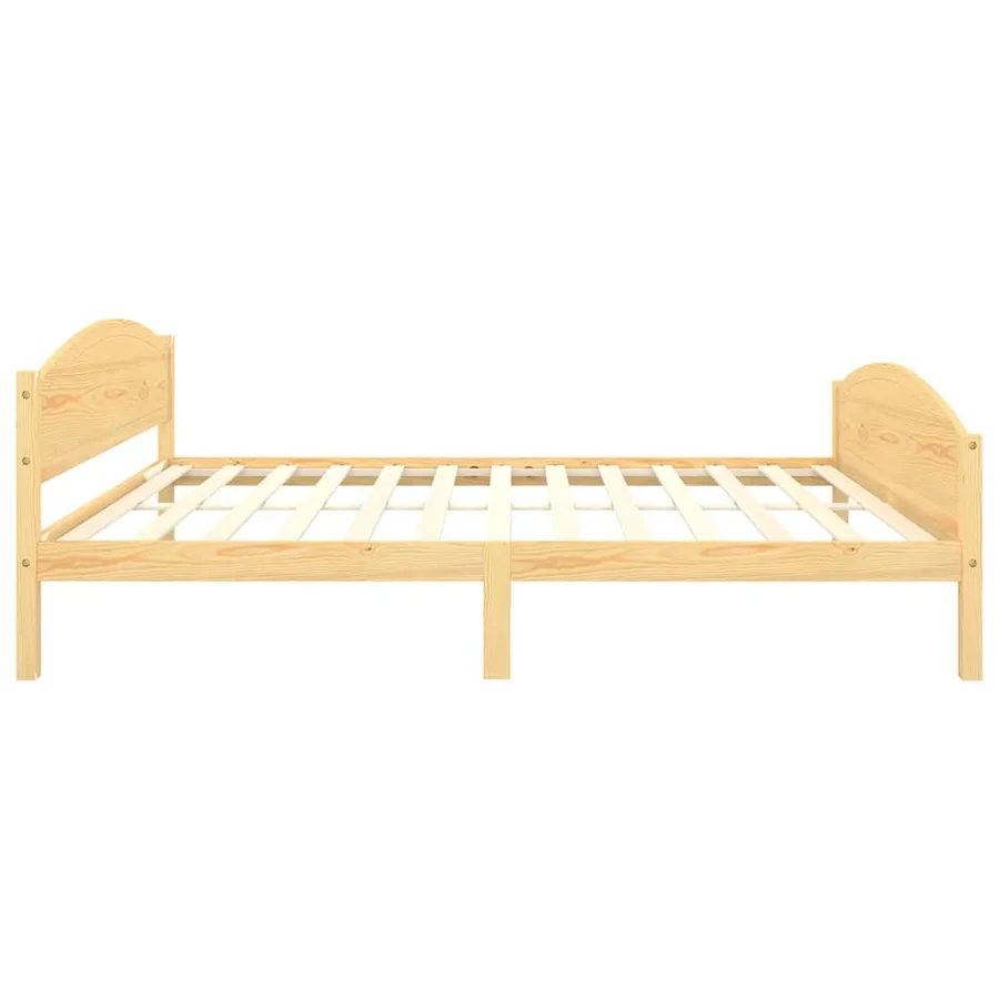 Cadre de lit sans matelas bois massif de pin 160x200 cm - 5