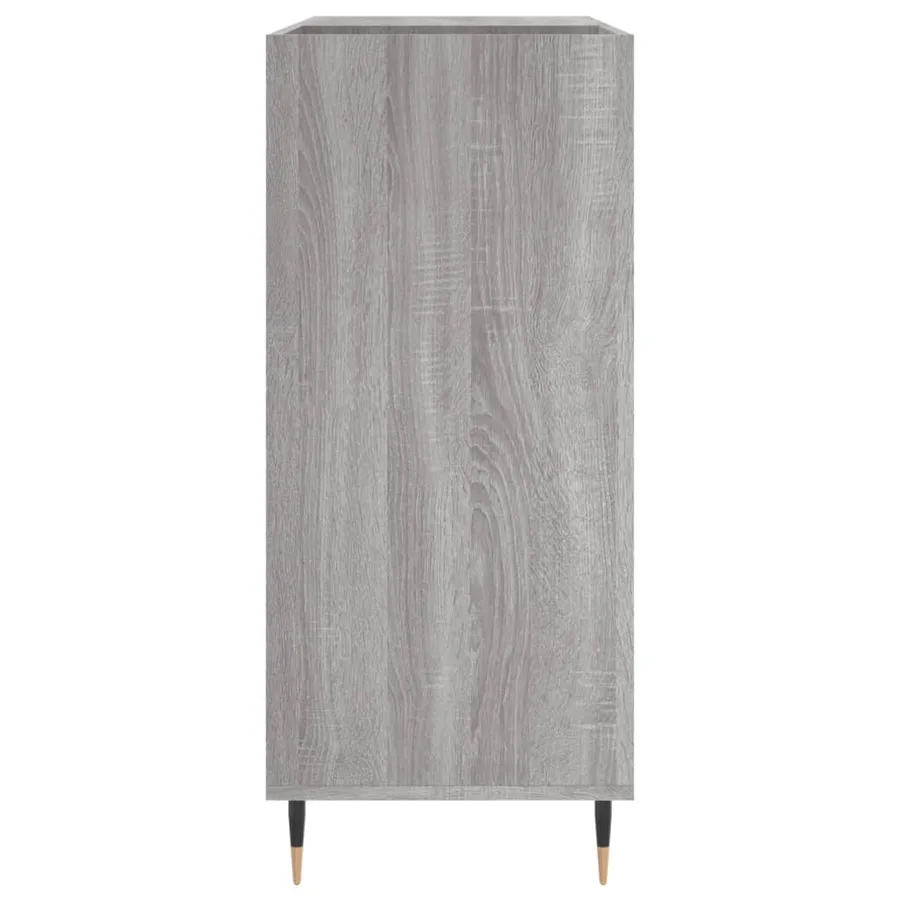 Armoire à disques sonoma gris 84,5x38x89 cm bois d'ingénierie - 5
