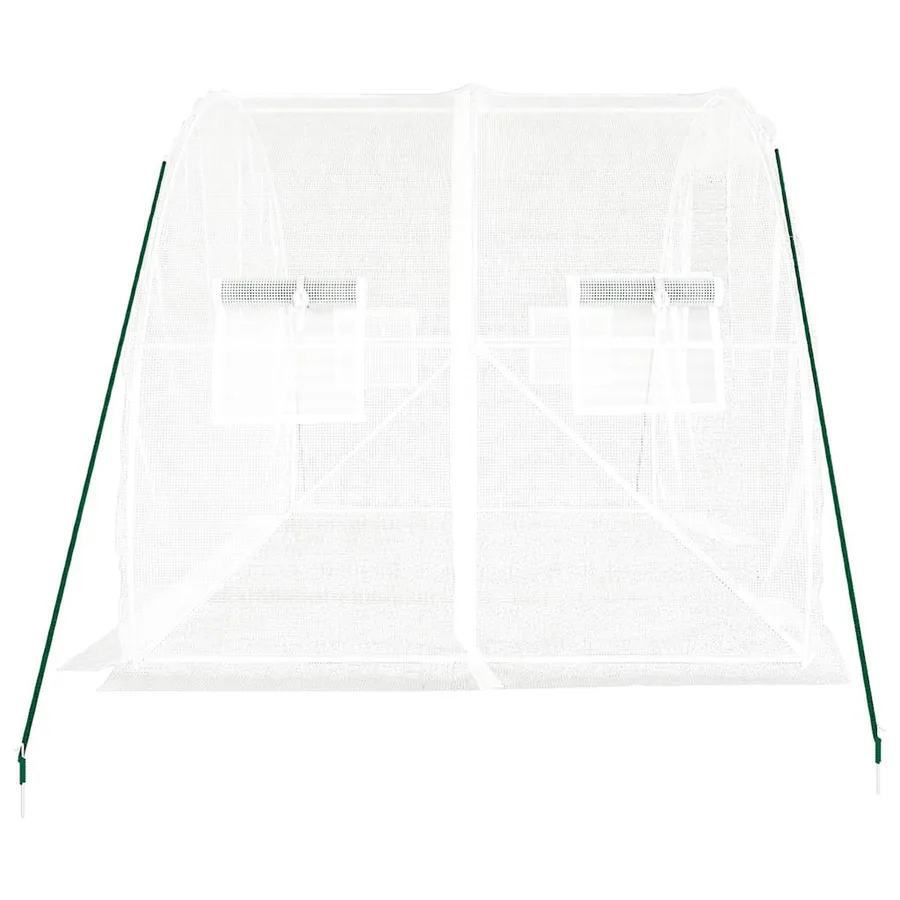 Serre avec cadre en acier blanc 6 m² 3x2x2 m - 5