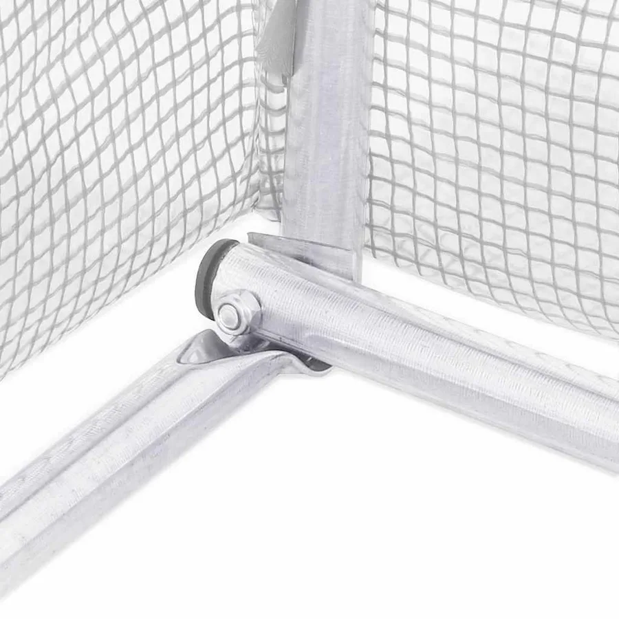 Serre avec cadre en acier blanc 6 m² 3x2x2 m - 8