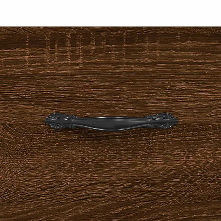 Buffet Chêne marron 34,5x34x90 cm Bois d'ingénierie - 9
