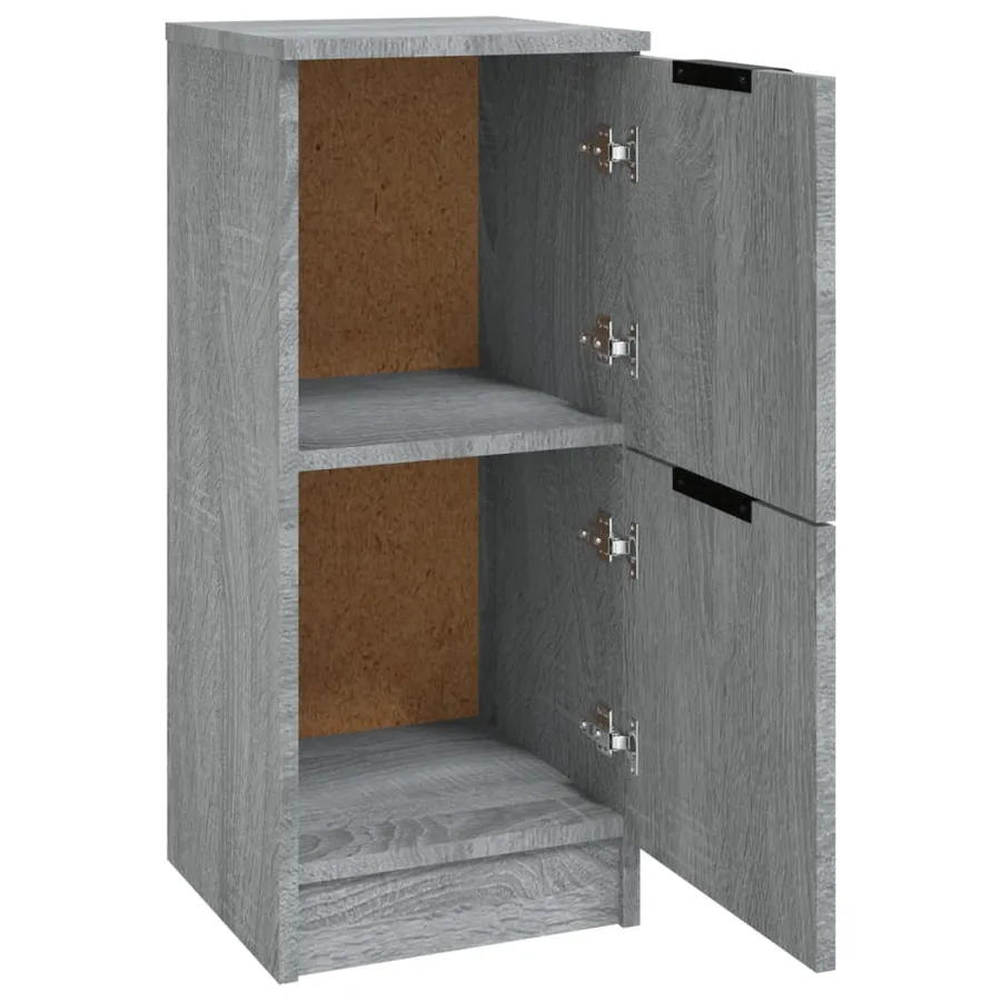 Buffet Sonoma gris 30x30x70 cm Bois d'ingénierie - 5