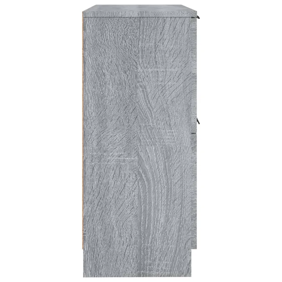 Buffet Sonoma gris 30x30x70 cm Bois d'ingénierie - 6