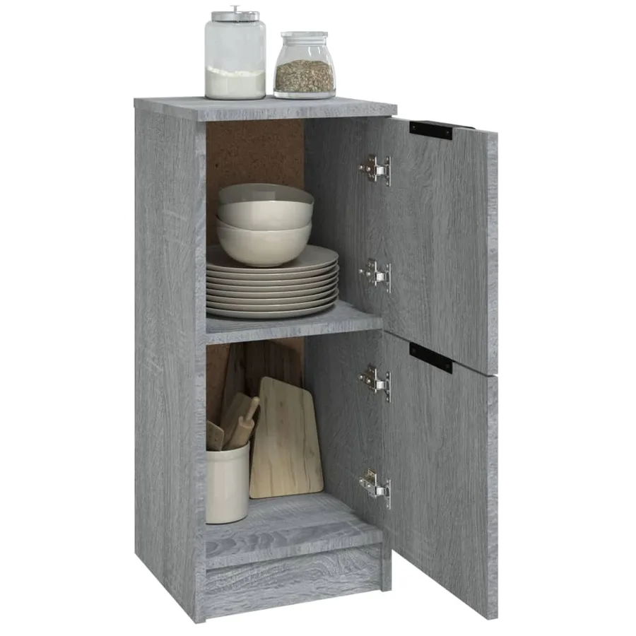 Buffet Sonoma gris 30x30x70 cm Bois d'ingénierie - 7