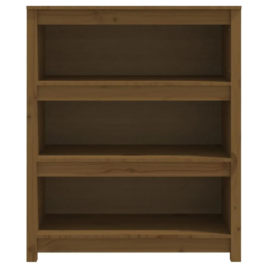Bibliothèque Marron miel 80x35x97 cm Bois de pin massif - 5