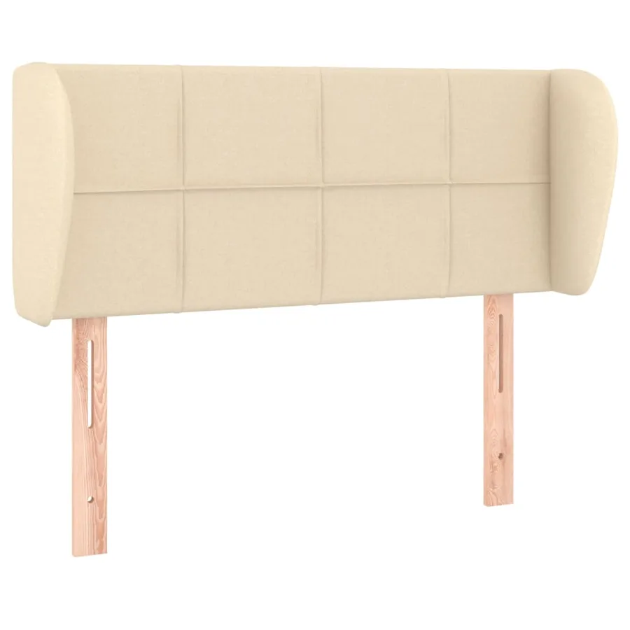 Tête de lit avec oreilles Crème 103x23x78/88 cm Tissu - 2