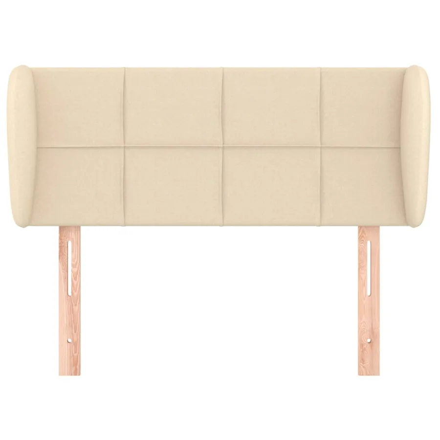 Tête de lit avec oreilles Crème 103x23x78/88 cm Tissu - 3