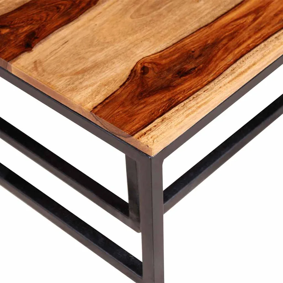 Ensemble de table basse gigogne 2 pcs Bois massif - 9