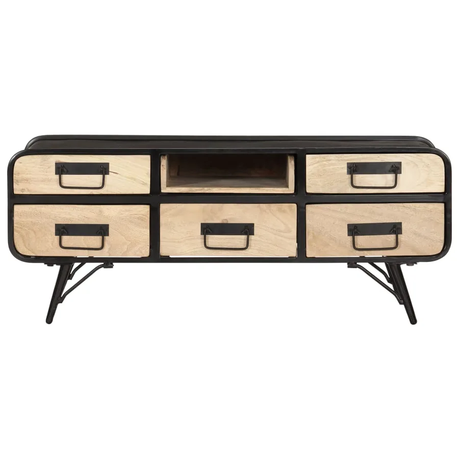 Table basse 100x50x40 cm Bois de manguier massif - 3