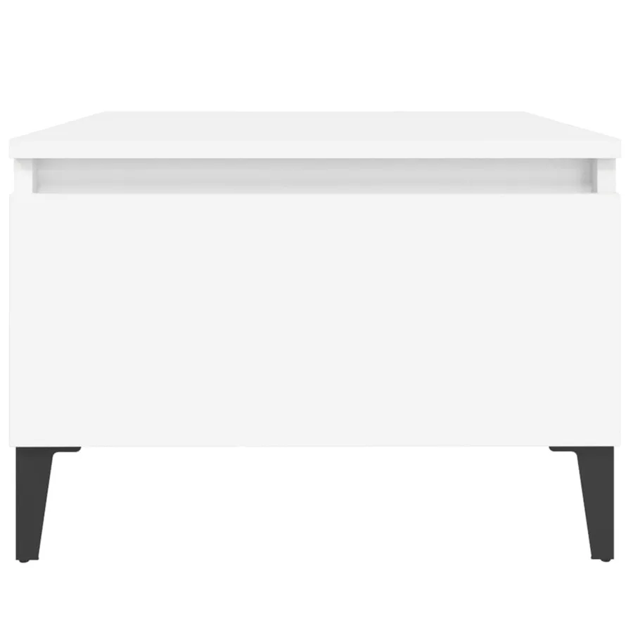 Tables d'appoint 2 pcs Blanc 50x46x35 cm Bois d'ingénierie - 7