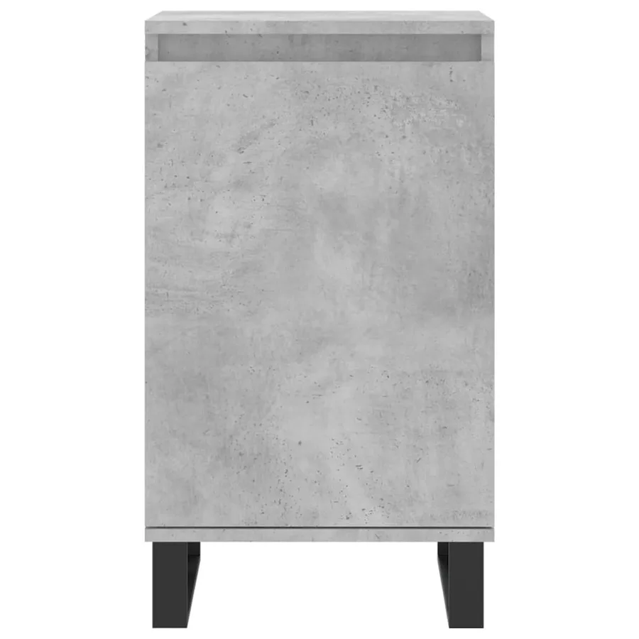 Buffet gris béton 40x35x70 cm bois d'ingénierie - 5