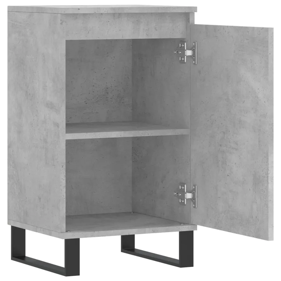 Buffet gris béton 40x35x70 cm bois d'ingénierie - 6