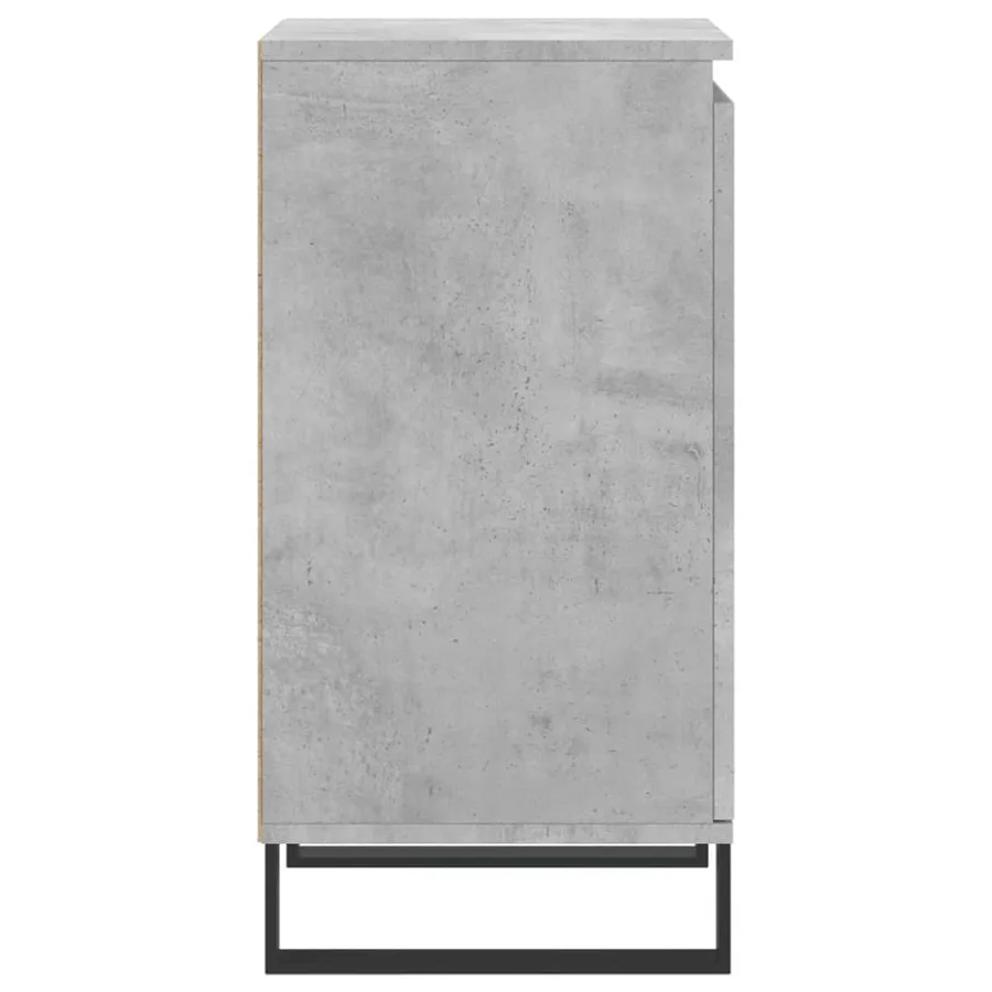 Buffet gris béton 40x35x70 cm bois d'ingénierie - 7