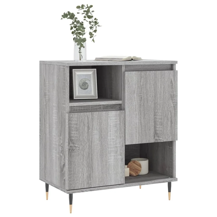 Buffet Sonoma gris 60x35x70 cm Bois d'ingénierie - 3