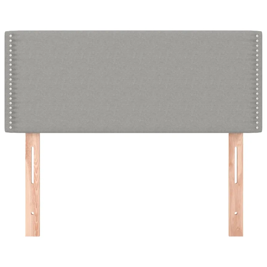 Tête de lit Gris clair 100x5x78/88 cm Tissu - 3