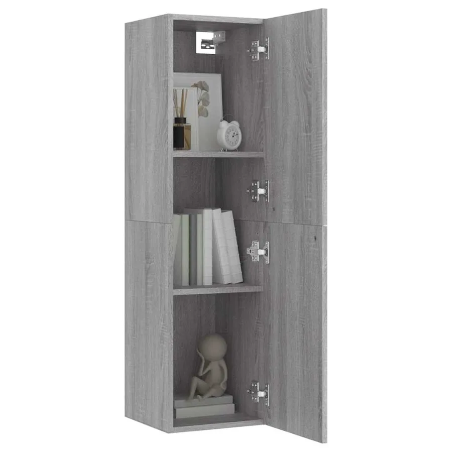 Meuble TV mural Sonoma gris 30,5x30x110 cm - 7