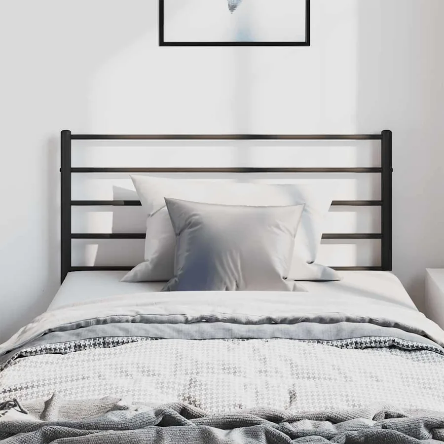 Tête de lit de remplacement métal noir 100 cm - 3