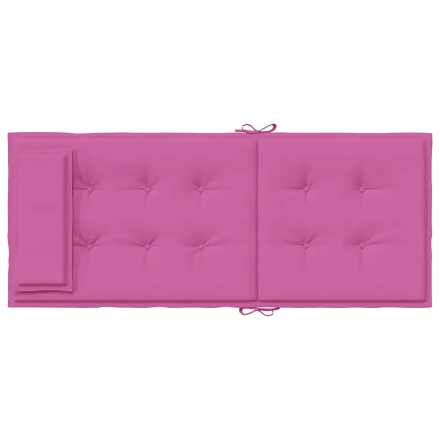 Coussins de chaise à dossier haut lot de 2 rose tissu oxford - 7