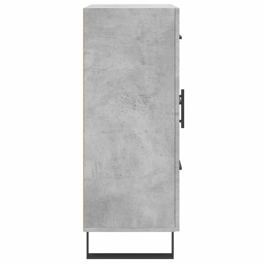 Buffet gris béton 69,5x34x90 cm bois d'ingénierie - 7