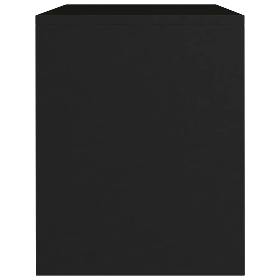 Table de chevet Noir 40x30x40 cm Bois d'ingénierie - 5