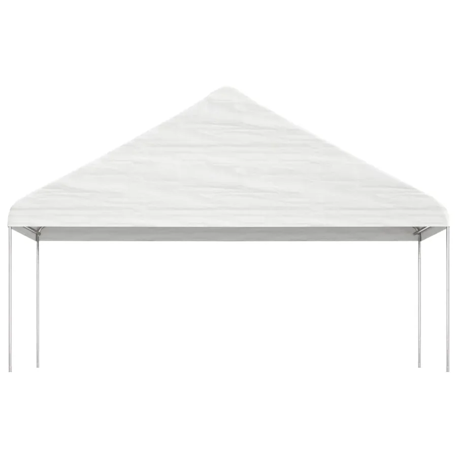 Belvédère avec toit blanc 11,15x5,88x3,75 m polyéthylène - 3