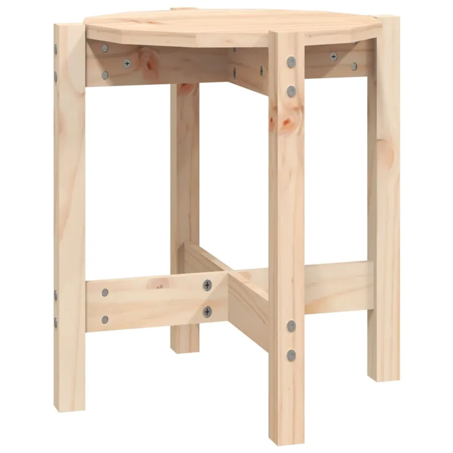 Table basse Ø 42,5x45 cm Bois massif de pin - 2