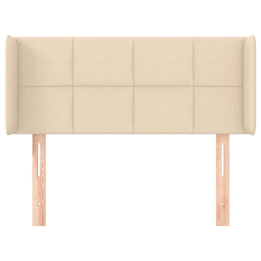 Tête de lit avec oreilles Crème 83x16x78/88 cm Tissu - 3