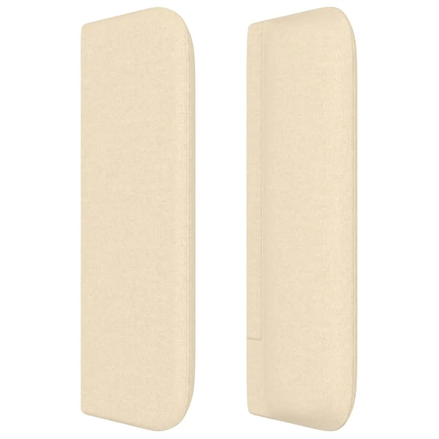Tête de lit avec oreilles Crème 83x16x78/88 cm Tissu - 4