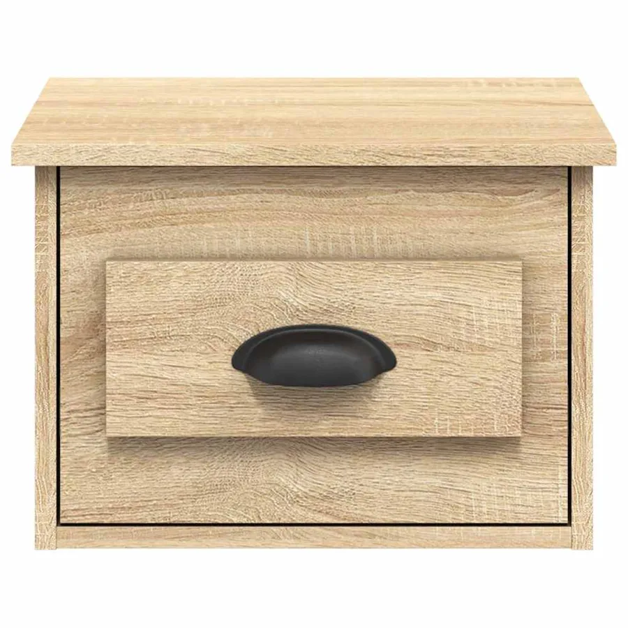 Tables de chevet murales 2 pcs chêne sonoma 41,5x36x28 cm - 7