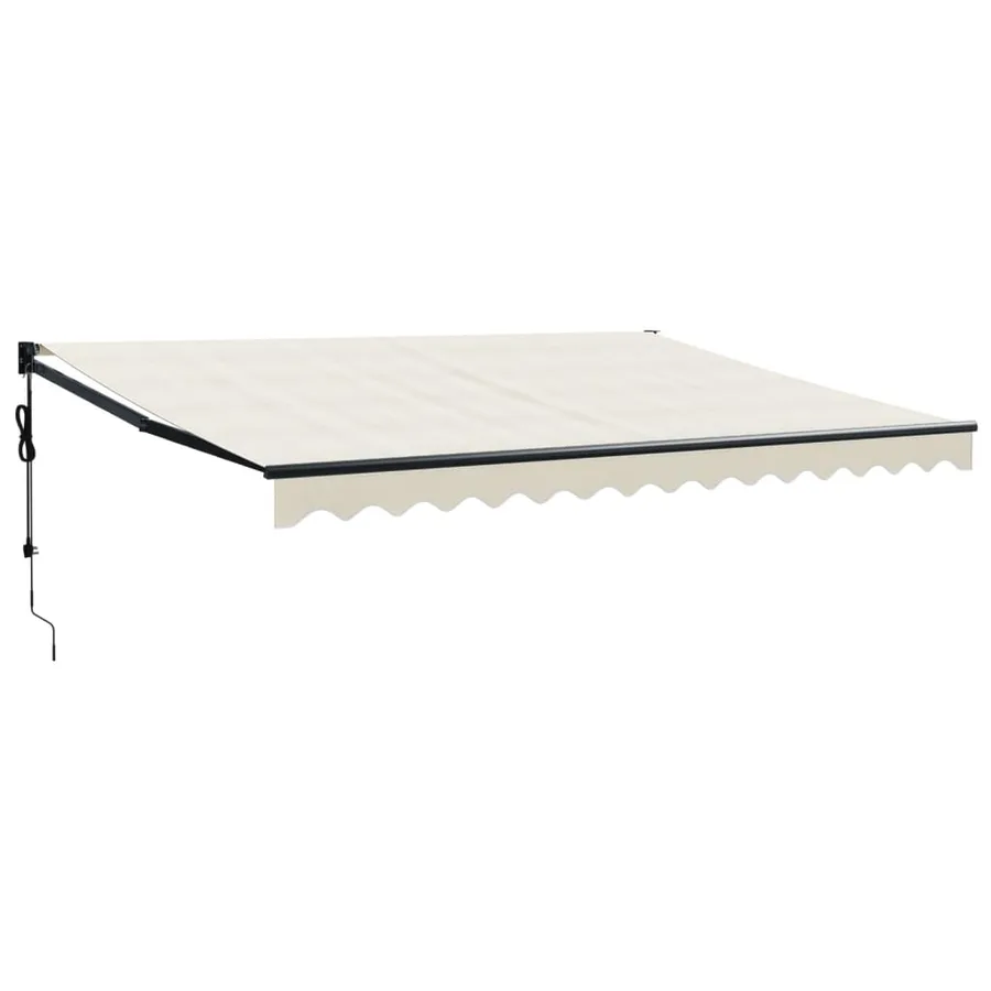 Auvent rétractable automatique crème 4,5x3 m - 2