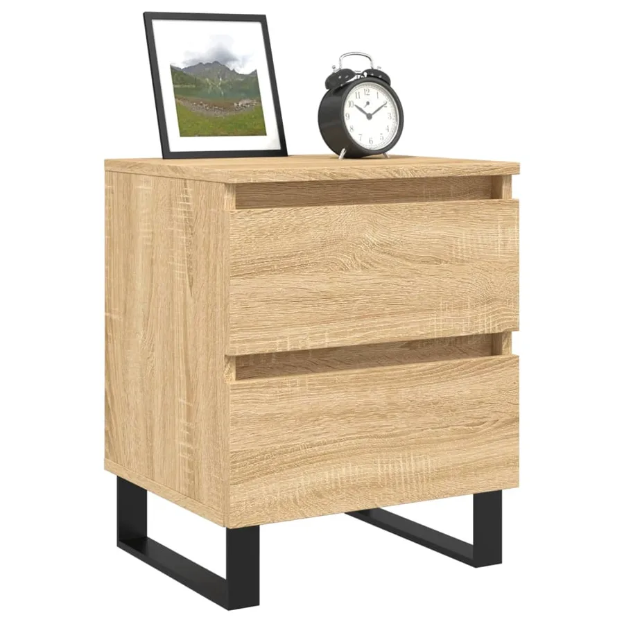 Table de chevet chêne sonoma 40x35x50 cm bois d’ingénierie - 3
