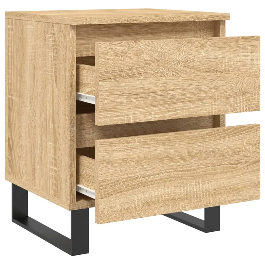 Table de chevet chêne sonoma 40x35x50 cm bois d’ingénierie - 6