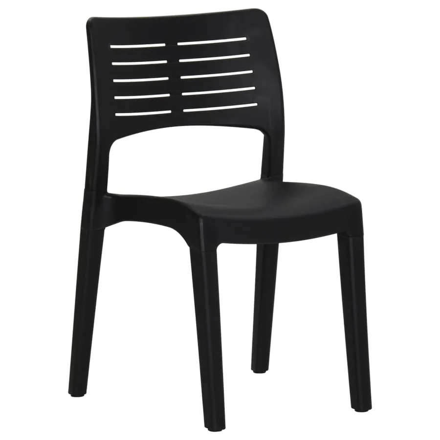 Chaises de jardin lot de 2 Anthracite Polypropylène - 3