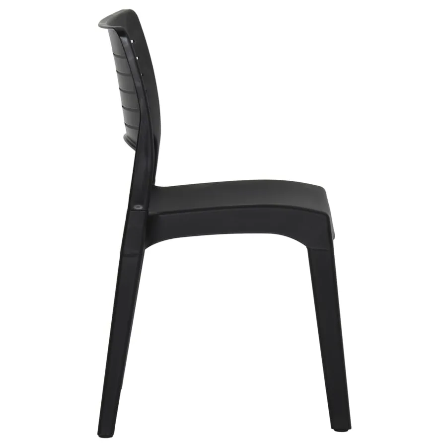 Chaises de jardin lot de 2 Anthracite Polypropylène - 5