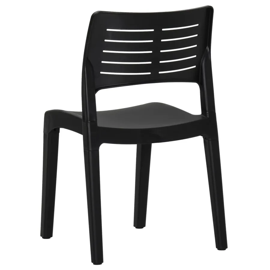 Chaises de jardin lot de 2 Anthracite Polypropylène - 7