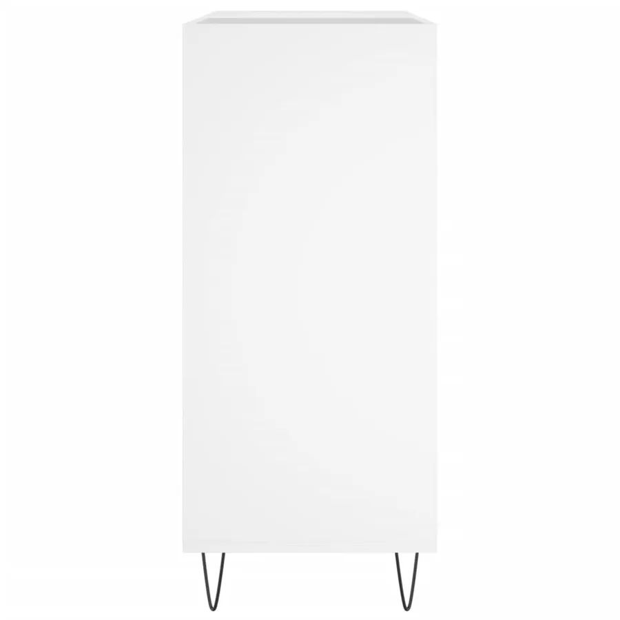 Armoire à disques blanc 84,5x38x89 cm bois d'ingénierie - 5