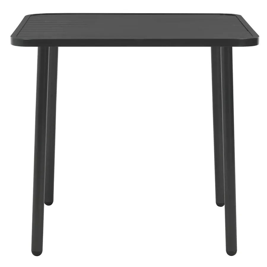 Mobilier de bistro 3 pcs Acier Gris foncé - 3