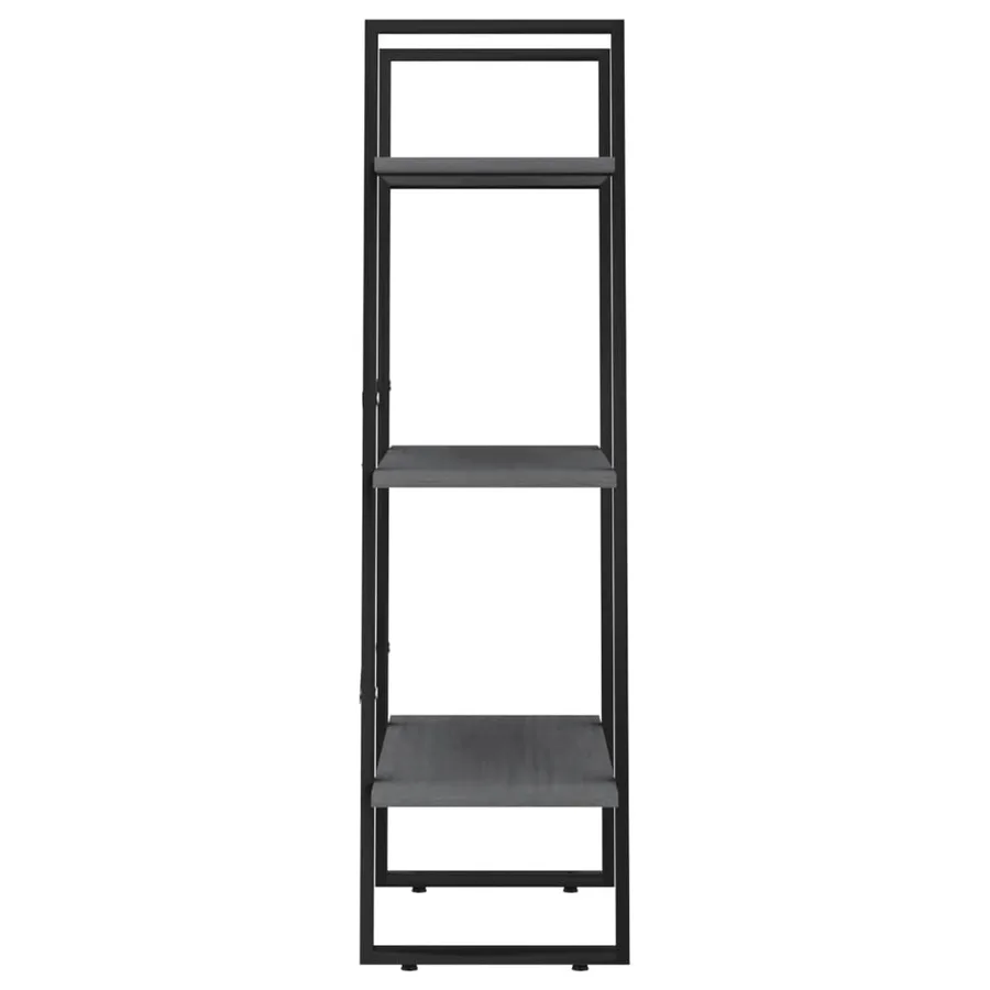 Étagère de rangement Gris 60x30x105 cm Bois de pin massif - 5