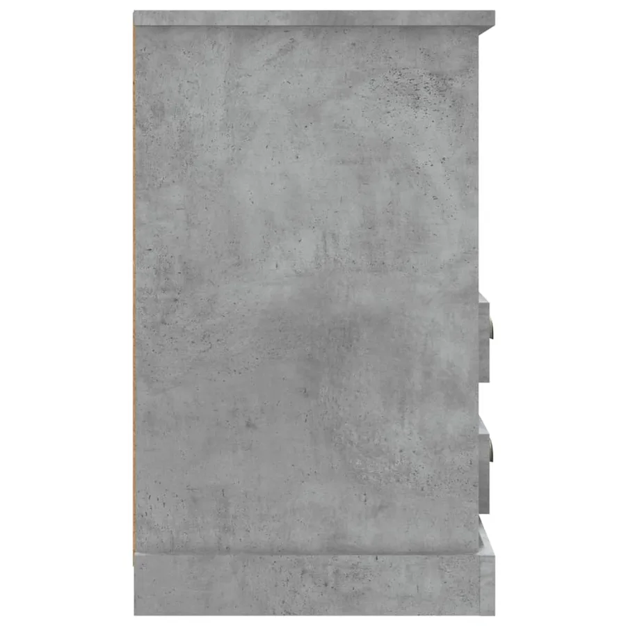 Table de chevet gris béton 43x36x60 cm - 8