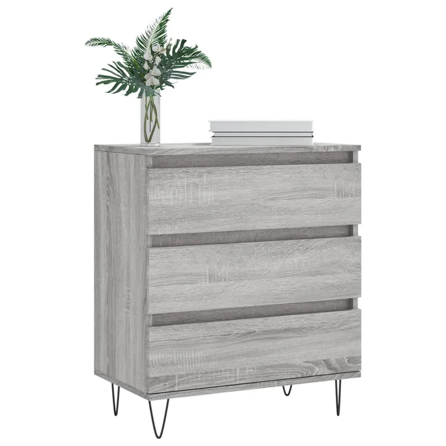 Buffet Sonoma gris 60x35x70 cm Bois d'ingénierie - 3